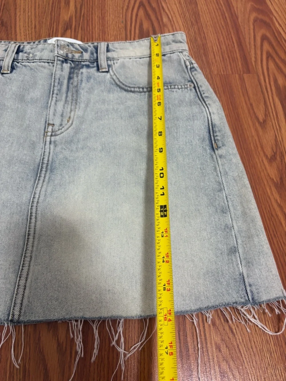 Current/elliott denim mini skirt